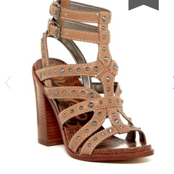 Sam Edelman Shoes - Sam Edelman Keith Croc Embossed Studded Heels